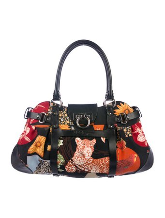Salvatore Ferragamo Leather-Trimmed Shoulder Bag - Handbags - SAL95232 | The RealReal
