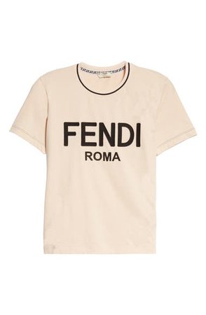 Fendi Roma Logo Appliqué Women's Graphic Tee | Nordstrom