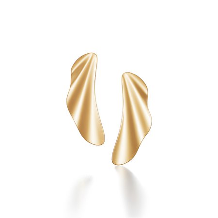 Elsa Peretti® High Tide earrings in 18k gold, small. | Tiffany & Co.