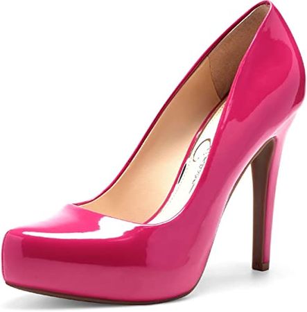 Amazon.com | Jessica Simpson Women's Parisah Platform Stiletto Heel Pumps Pink Size 7 | Pumps