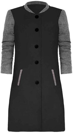 LISTHA Long Coat Women Lapel Parka Overcoat Winter Outwear Jacket Warm Cardigan Green at Amazon Women’s Clothing store