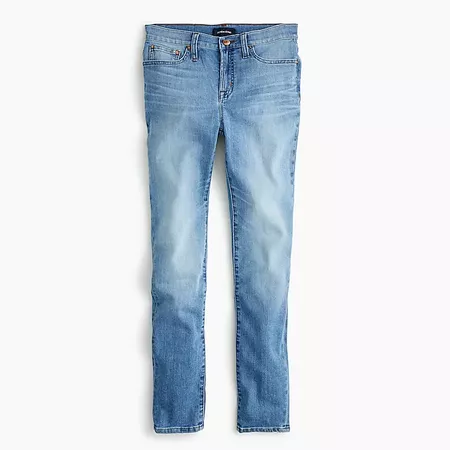 9 high-rise toothpick eco jean in light blue wash | J.Crew