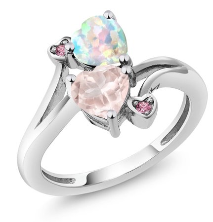 Opal & Rose Quartz Ring