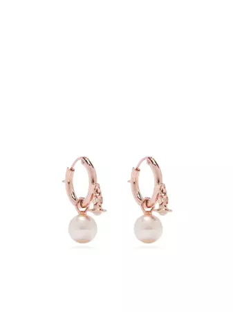 Vivienne Westwood pearl-embellished Hoop Earrings - Farfetch