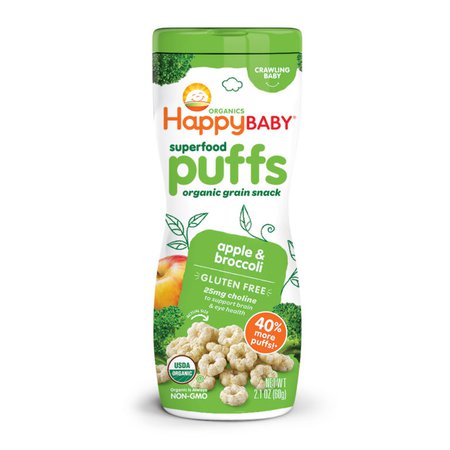 Apple & Broccoli Puffs | Happy Family Organics