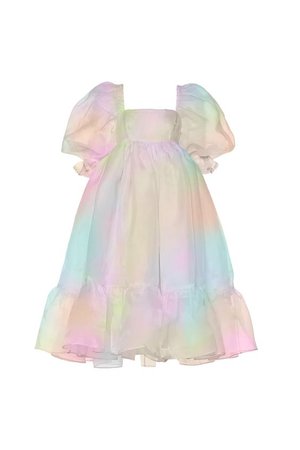 The Rainbow French Puff Dress | Selkie