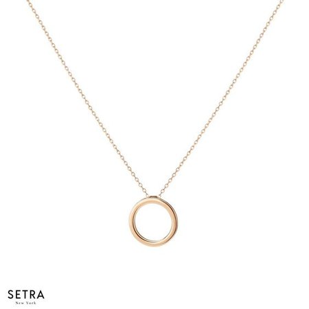 circle ring necklace