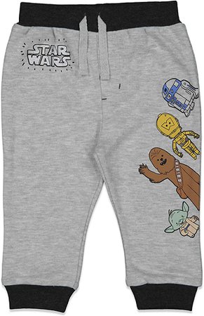 Amazon.com: Star Wars Baby Boys 2 Pack Jogger Pants Grey 18M: Clothing