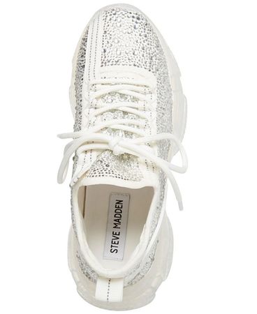 Steve Madden Women's Maxima Rhinestone-Trim Trainer Sneakers & Reviews - Athletic Shoes & Sneakers - Shoes - Macy's