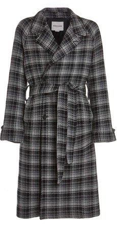 Rochas Double Breasted Checked Coat