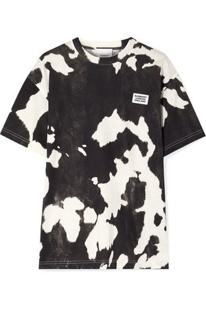 Burberry | Appliquéd printed cotton-jersey T-shirt | NET-A-PORTER.COM