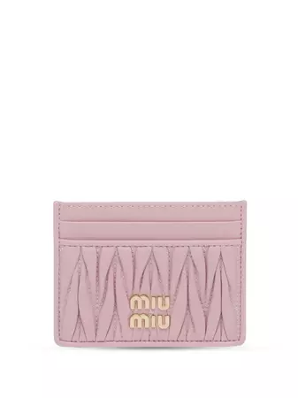 Miu Miu Matelassé Nappa Leather Card Holder - Farfetch