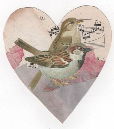 songbird valentine collage
