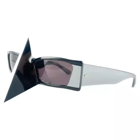 Vintage Rare Collector Alain Mikli AM 89 Nose Guard Avantgarde Sunglasses 1988 For Sale at 1stDibs