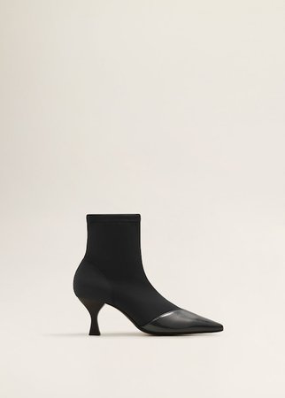 Patent sock boots - Women | Mango USA