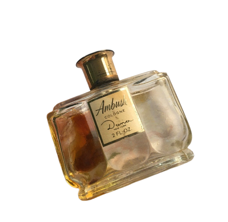 Vintage AMBUSH by Dana 2 oz 60 ml Perfume Eau de Cologne Empty