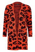 Leopard Knitted Cardigan | boohoo