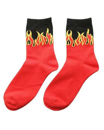 flame socks