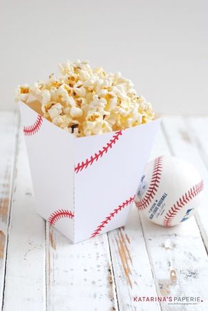 popcorn and baseball