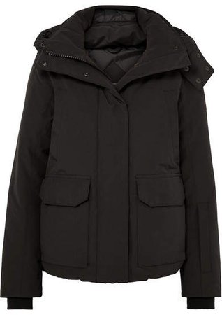 Blakely Hooded Quilted Shell Down Jacket - Black