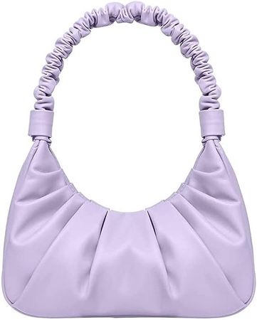 Amazon.com: Classic Shoulder Bags for Women Cute Hobo Tote Mini Leather Handbag Clutch Purse Lightweight (Purple) : Clothing, Shoes & Jewelry