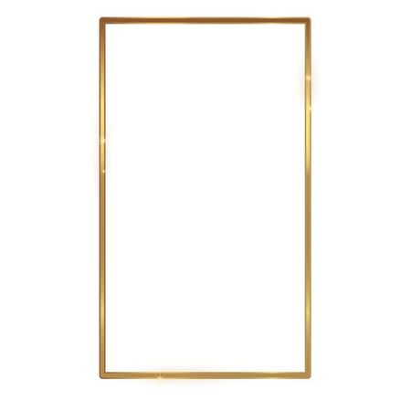 thin gold frame png - Google Search