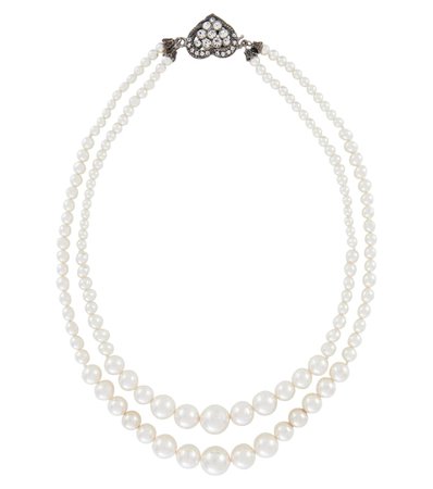 Alessandra Rich Double strand pearl necklace