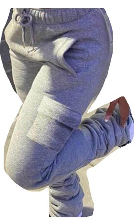 Casual Side Pocket Grey Pants
