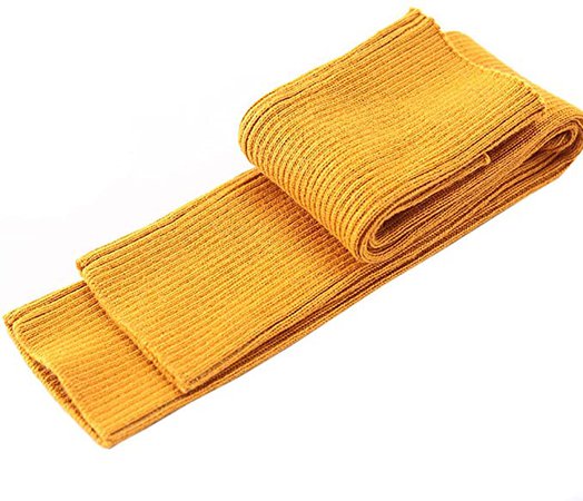 Farlenoyar Women Knit Cashmere Soft Fingerless Gloves Arm Warmers Extra Long Stretchy Wool Gloves (Gold) at Amazon Women’s Clothing store
