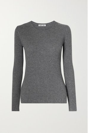 Alex Mill | Ribbed wool and cotton-blend sweater | NET-A-PORTER.COM