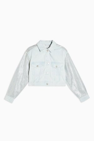 Crystal Bleach Denim Jacket | Topshop