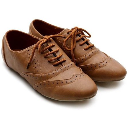 Brown Oxford Flats