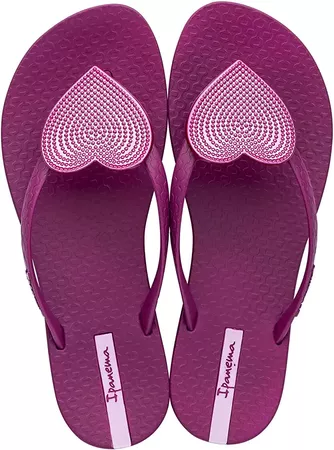 Amazon.com: Ipanema Chanclas de corazón ondulado para mujer : Ropa, Zapatos y Joyería