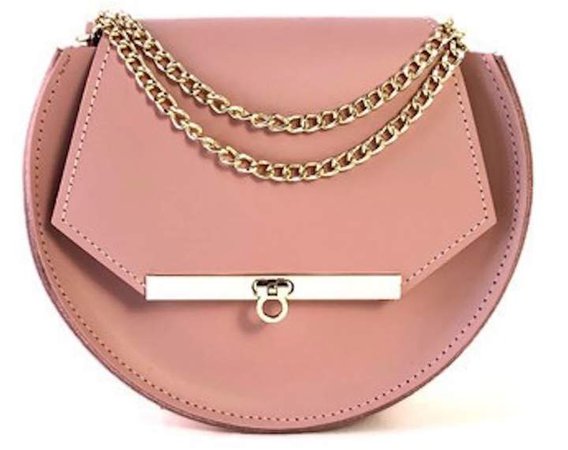 Angela Valentine Handbags - Loel Crossbody Circle Bag In Blush Pink
