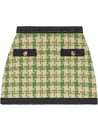 Gucci Green Houndstooth