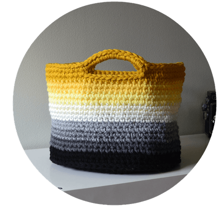 Crochet in Color: Ombre Basket Pattern