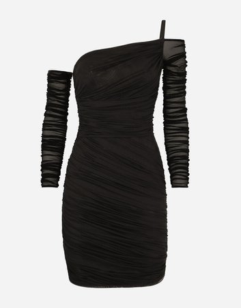 Women's Dresses in Black | Short tulle dress | Dolce&Gabbana