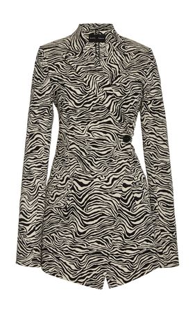 Zebra-Patterned Jacquard Blazer By Proenza Schouler | Moda Operandi