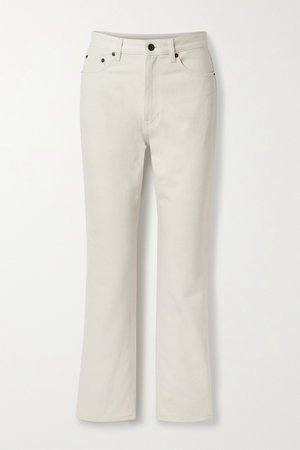 Light gray Christie high-rise straight-leg jeans | The Row | NET-A-PORTER