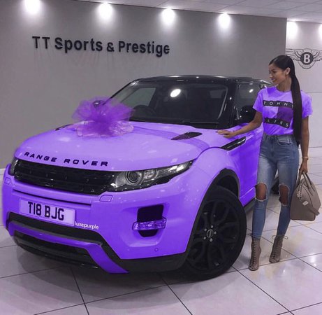 purple Range Rover
