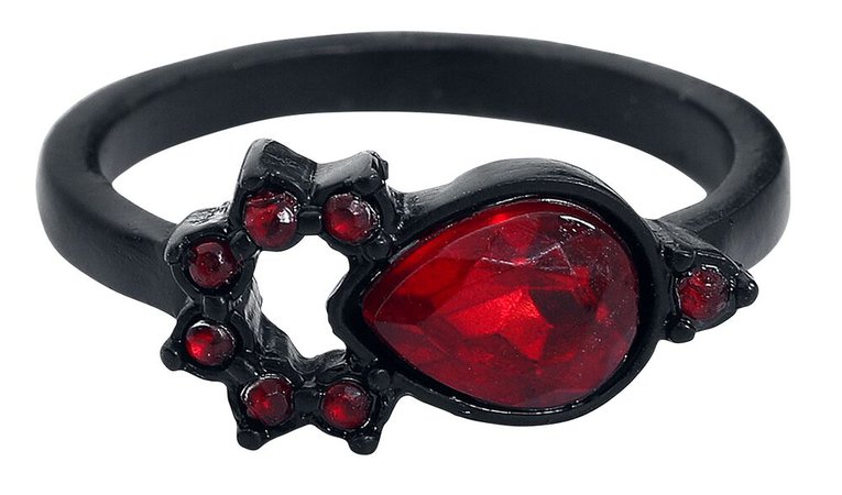 Blood Red Ring Goth