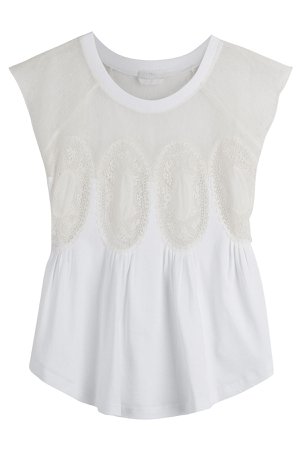 Cotton Top with Lace Gr. S