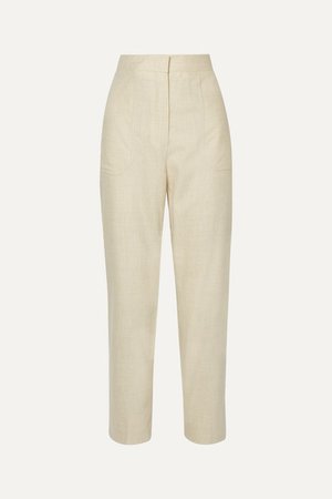 FENDI Wool-blend straight-leg pants