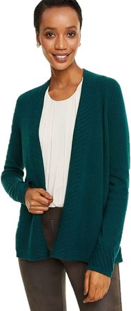 Charter Club Cashmere Open-Front Cardigan at Amazon Women’s Clothing store
