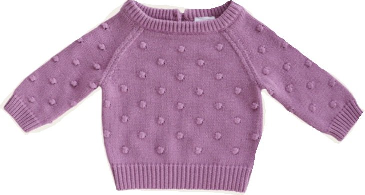 Jamie Kay grape dotty sweater