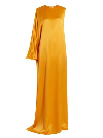 Roksanda One-Shoulder Satin Gown
