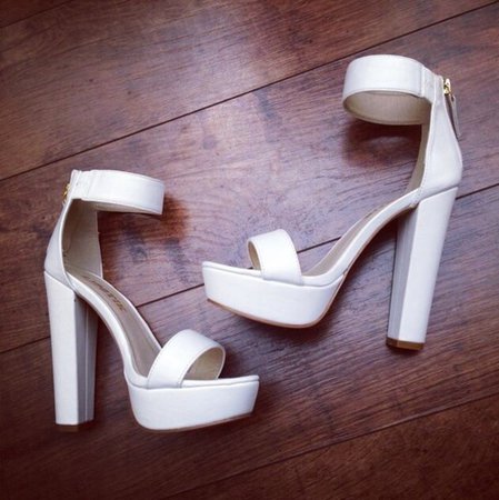 white color heels - Google Search
