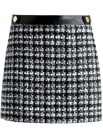 Alice + Olivia Elana Tweed Mini Skirt - Farfetch