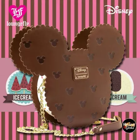 2021 NEW Loungefly Mickey Mouse Ice Cream Sandwich Purse