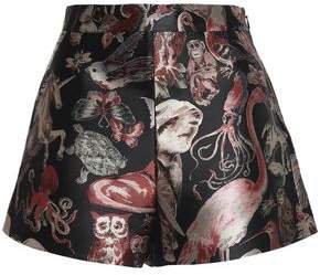 Silk-blend Jacquard Shorts